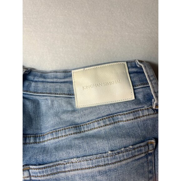 Jonathan Simkhai River High Rise Jeans Straight Leg Size 29 Palisades - Picture 6 of 11